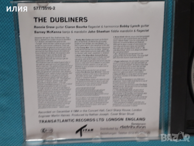 The Dubliners – 1964 - In Session(Folk), снимка 2 - CD дискове - 44860907