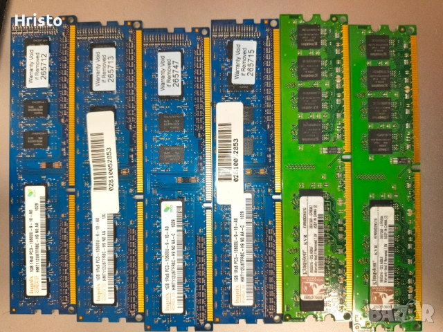 6 броя рам и 1 бр процесор работят,стар модел