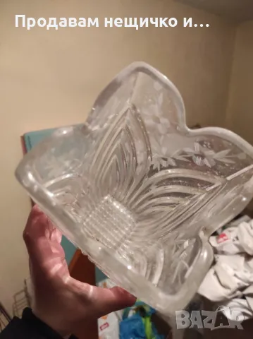 Стъклена флорална ваза, снимка 3 - Вази - 48916278