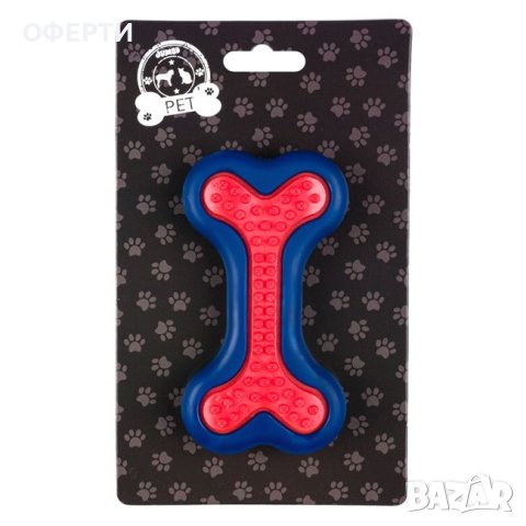  Играчка за кучета Bone Blue Red 6.5x12cm, снимка 2 - Други стоки за животни - 43955258