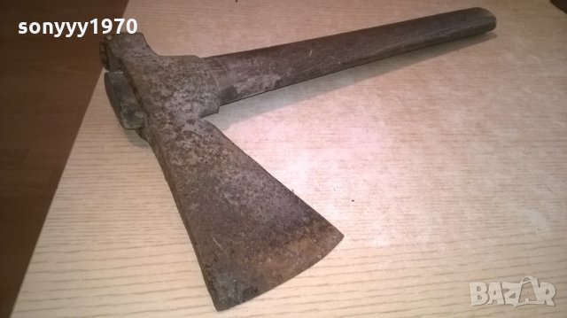 ПОРЪЧАНА-антика-брадва-стара за колекция-31х26см-внос швеицария, снимка 3 - Колекции - 26315463