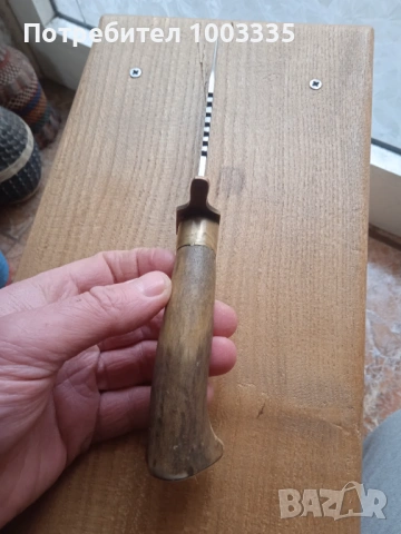 Ловен нож, надписан, ръчна изработка , снимка 2 - Антикварни и старинни предмети - 53133413