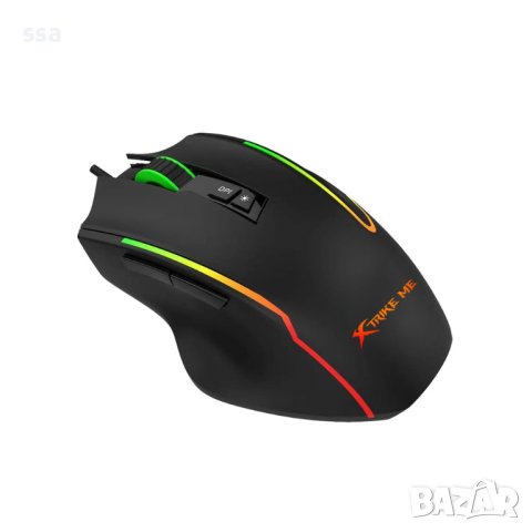 Xtrike ME геймърска мишка Gaming Mouse GM-518 - 12800dpi, RGB, programmable, снимка 2 - Клавиатури и мишки - 44087797