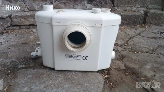 Помпена станция за отпадни води WC с шредер безчетков мотор 400 W изпомпва 240L в минута