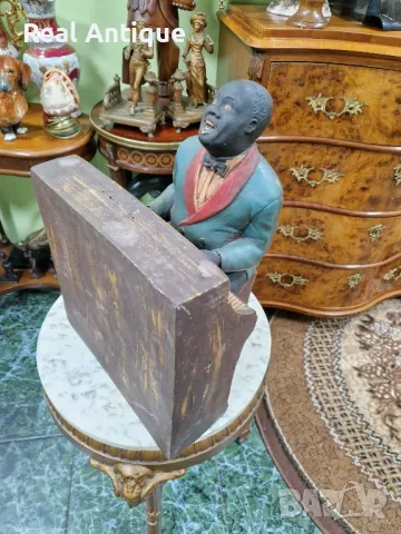 Прекрасна антикварна колекционерска холандска дървена фигура статуетка , снимка 3 - Статуетки - 50153696