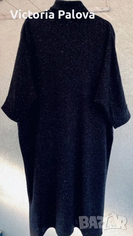 Топла черна рокля 100% вълна  COS Швеция  със speckled ефект