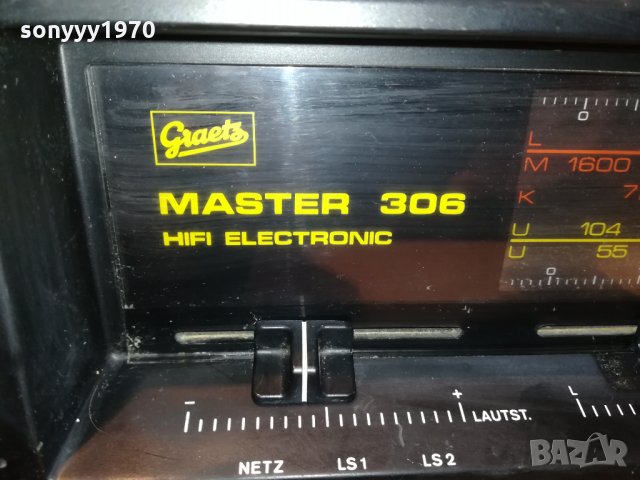 GRAETZ MASTER 306-MADE IN WEST GERMANY 0711211142, снимка 6 - Ресийвъри, усилватели, смесителни пултове - 34721976