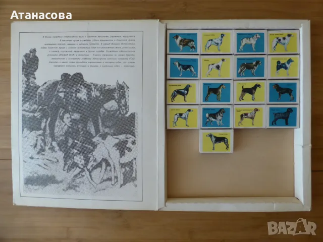 Руски кибрити с кучета от 80-те год, снимка 2 - Колекции - 47428289