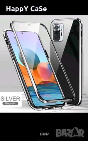 Xiaomi Redmi 10 / Note 10 Pro / Note 10 4G 5G / Note 10S / Двоен 360 градуса магнитен кейс калъф, снимка 5 - Калъфи, кейсове - 32852630