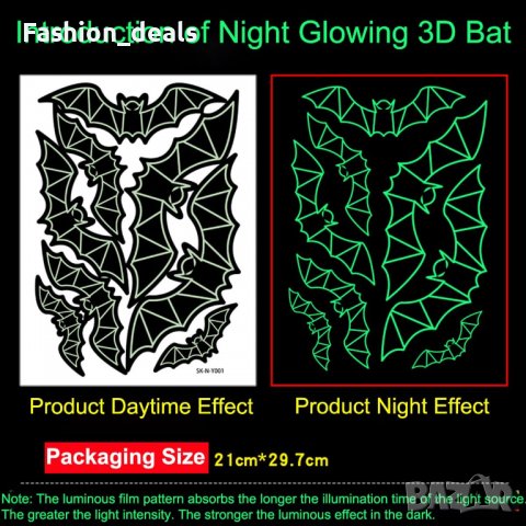 Нови стикери за прозорци Декорации за Хелоуин за многократна употреба, снимка 4 - Други - 38681946