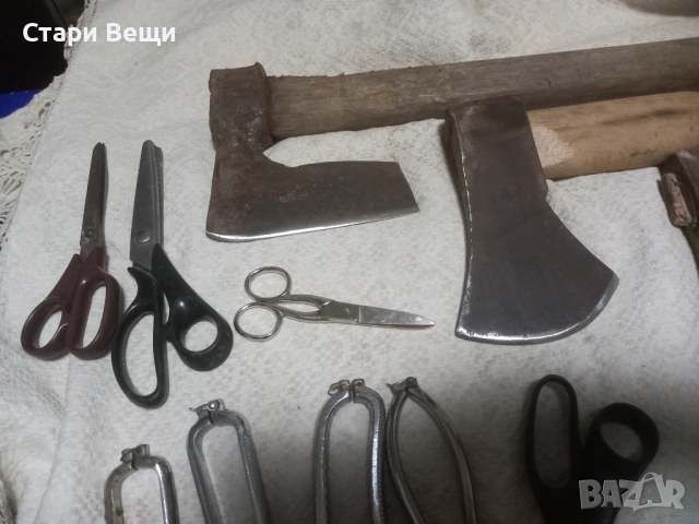 Стари ножове брадви ножици, снимка 3 - Ножове - 53529734