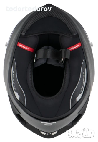 Мото Каска SCORPION EXO-R1 EVO 2 AIR COUP Black-Red-White, снимка 4 - Аксесоари и консумативи - 50743970