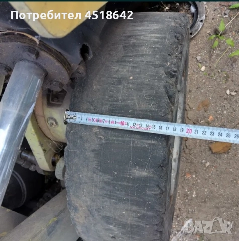 Бандажни гуми с джанти от мотокар Кларк Clark 6.50 x 10 и 7.00 - 12, снимка 2 - Гуми и джанти - 51947370