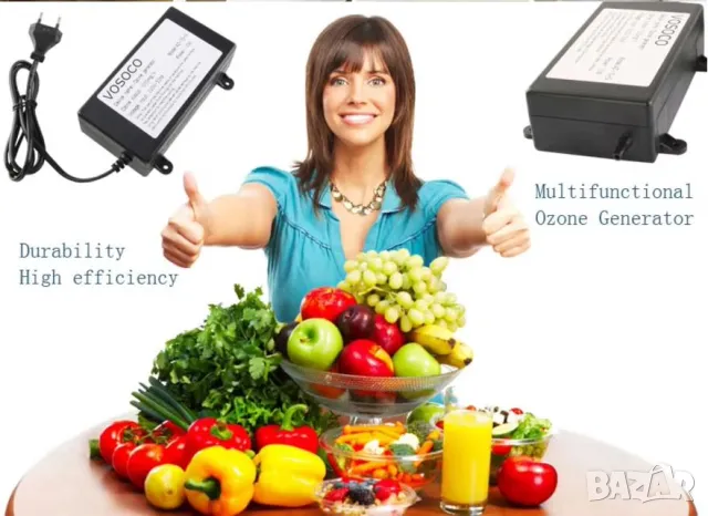 Портативен Генератор на Озон Генератор 1000mg/h 10W Озонатор Битов Генератор на Озон за Вода +Въздух, снимка 2 - Други - 48212293