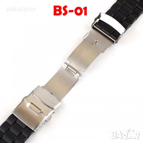 X60 Силиконова каишка верижка за Samsung Huawei Xiaomi Garmin Amazfit, снимка 3 - Каишки за часовници - 37948417