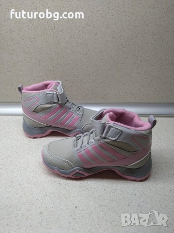 Водоустойчиви боти за момиче в сиво и розово, снимка 4 - Детски боти и ботуши - 34609162