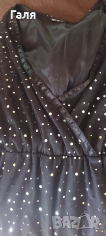 Дълга блестяща рокля с тюл размер 2-3ХЛ, снимка 6 - Рокли - 52197121