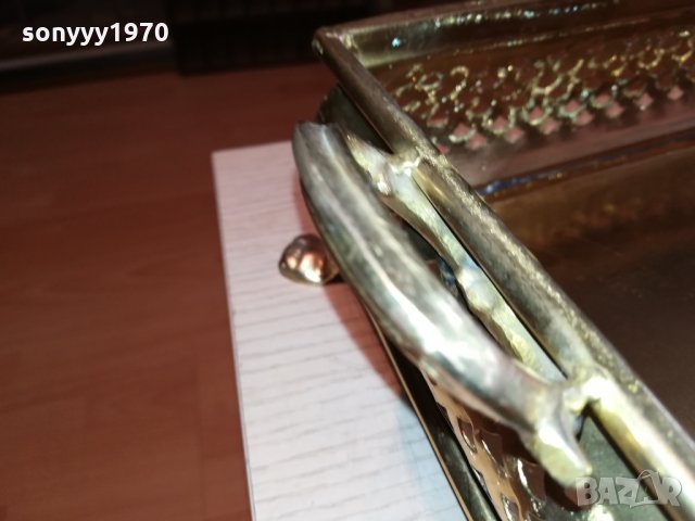 ENGLAND-МЕД//МЕСИНГ-ВНОС АНГЛИЯ 51СМ 1011211632, снимка 9 - Антикварни и старинни предмети - 34761101