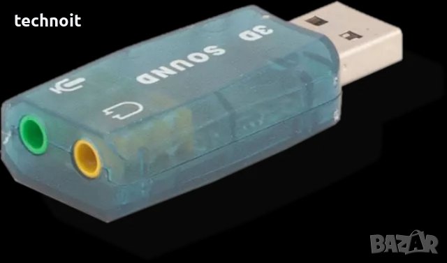 USB Звукова карта за всякакви настолни и преносими компютриБез необходимос от драйвери,  , снимка 3 - Други - 37111604