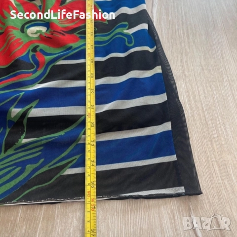 Дамска рокля Desigual, размер S, многоцветна с флорален принт, снимка 3 - Рокли - 52266344