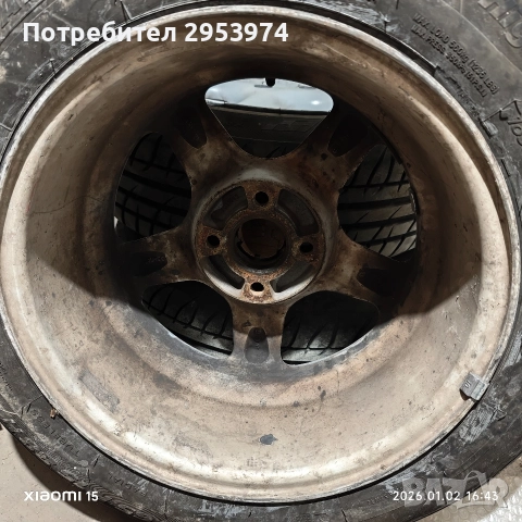 Комплект оригинални джанти за Honda 15" 4x100 + гуми Tigar DOT 21, снимка 3 - Гуми и джанти - 52958299