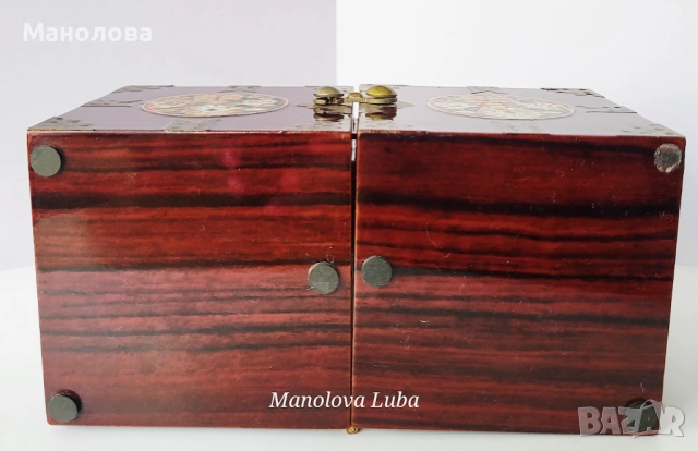 Две корейски кутии за бижута Najeonchilgi (나전칠기)., снимка 10 - Антикварни и старинни предмети - 51927955