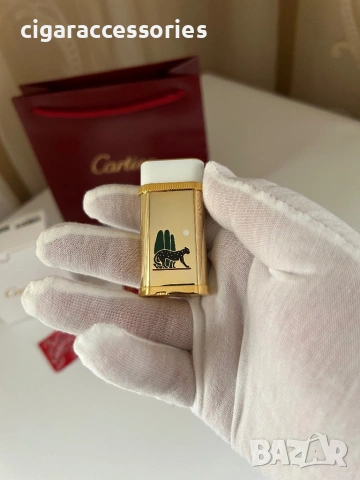 Cartier Panthère запалка, като нова, кутия и документи, снимка 3 - Запалки - 53439045