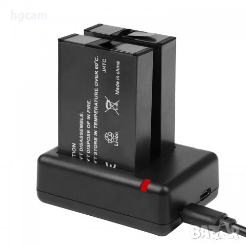 Комплект Зарядно устройство, Двойно + 2бр. Батерии за GoPro Fusion, снимка 2 - Батерии, зарядни - 27787221