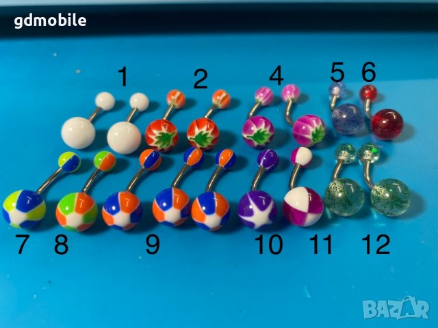 Обеци за пъп , снимка 2 - Обеци - 36952240