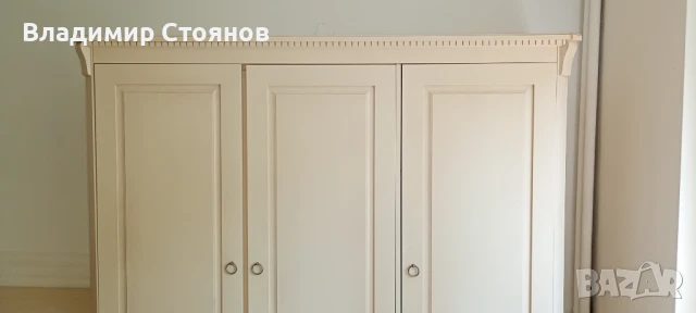 Спален комплект от масивно дърво (бял), снимка 7 - Спални и легла - 50675940