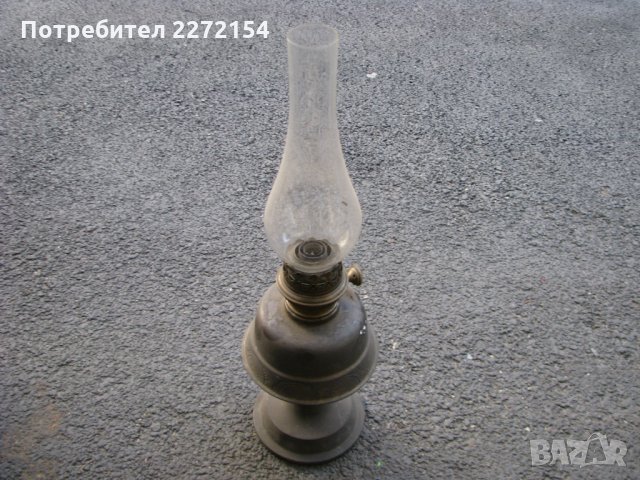 Бронзова газена лампа-19 век, снимка 2 - Антикварни и старинни предмети - 28603450