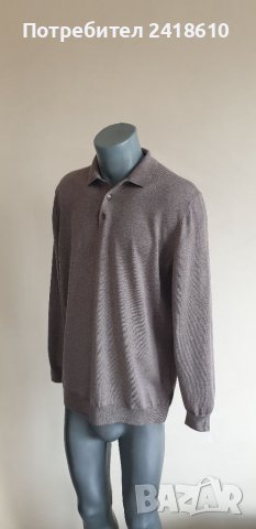 Hugo Boss Bono Polo Virgin Wool Finest Italian Yarn  Mens Size 2XL НОВО! ОРИГИНАЛ! Мъжки Тънък Пулов, снимка 16 - Пуловери - 39241981