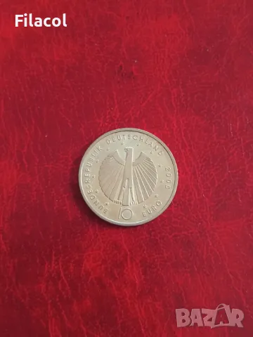 Германия 10 евро 2005 Световно първенство по футбол 2006, снимка 2 - Нумизматика и бонистика - 50408576
