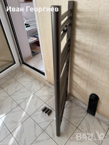 Алуминиева лира за баня сива - габарит 40х90 см - 426W, снимка 7 - Радиатори - 51509848