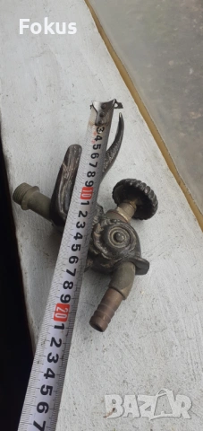 Невероятен бронзов кран за чешма, снимка 6 - Антикварни и старинни предмети - 53335862