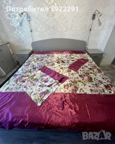 Лукс спален комплект от сатен + подарък, снимка 3 - Спално бельо - 43397329