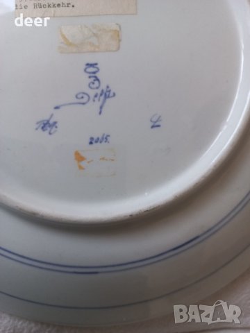 Оригинална порцеланова чиния  за стена ДЕЛФТ, снимка 5 - Картини - 42945737