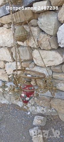 Стар кахлен газов полюлей , снимка 2 - Други ценни предмети - 52052143