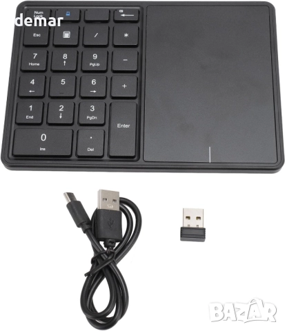 Безжична цифрова клавиатура LICAEVEY, 22 клавиша с тъчпад, Bluetooth, снимка 7 - Клавиатури и мишки - 52076864