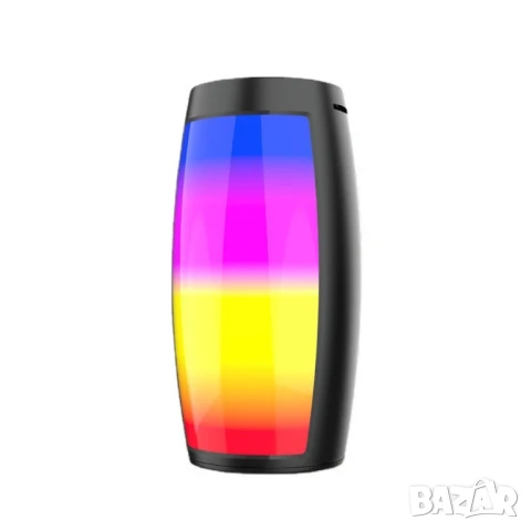 Преносима LED тонколона ZQS1202, Bluetooth, Micro SD, USB, FM радио, LED светлина