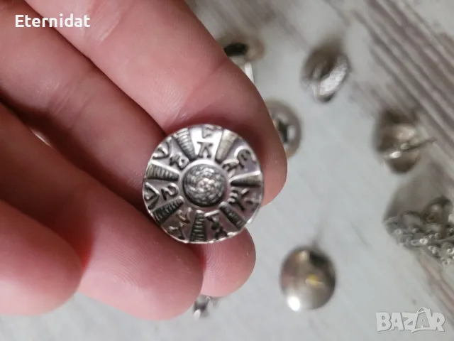 Сребърни обици и пръстен, снимка 11 - Обеци - 49517448