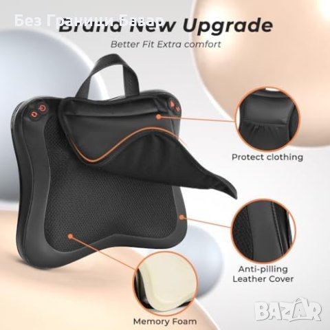 Нова VOSFEEL Масажираща Възглавница с Топлина - За Гърба и Врата, снимка 3 - Други - 43942818