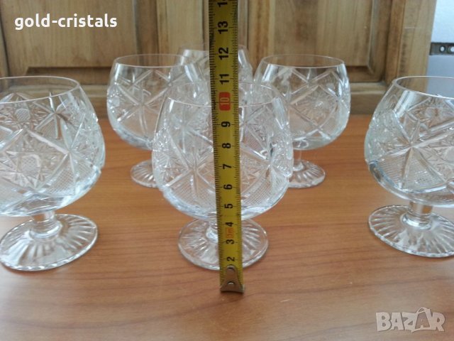 Кристални чаши, снимка 4 - Антикварни и старинни предмети - 33559045