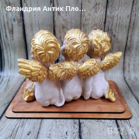 Статуетка - Три ангелчета, снимка 3 - Статуетки - 43328203