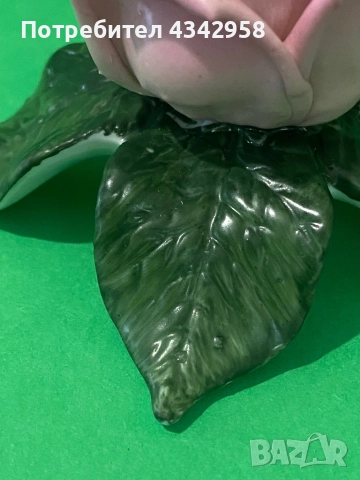 Dresden. 1935-1955г.Порцеланова роза., снимка 5 - Антикварни и старинни предмети - 52492664