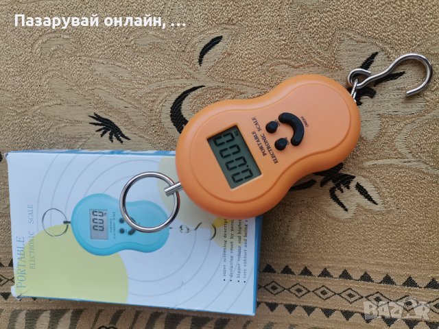 Електронна (дигитална) ръчна везна с кука, снимка 3 - Везни - 43177444