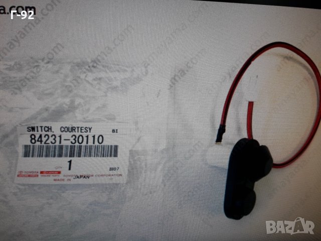 84231-30110**NEU**TOYOTA**БУТОН ЗА  ВРАТА**, снимка 5 - Части - 35606577