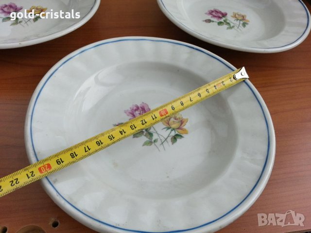 Стар български порцелан чинии , снимка 2 - Антикварни и старинни предмети - 33281398