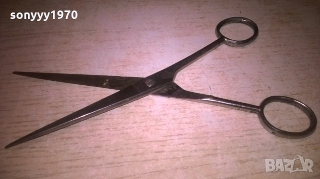 ретро ножица с щемпел-17см-внос германия, снимка 3 - Колекции - 27943688