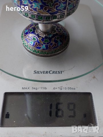 Руска сребърна 84 чаша с емайл 1910-25г.250 мл., снимка 15 - Антикварни и старинни предмети - 43786481